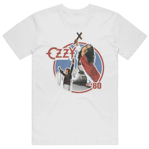 Ozzy Osbourne Blizzard Of Ozz 80 White Shirt [Size: S]