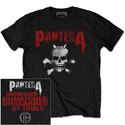 Pantera Horned Skull Stencil Shirt [Size: S]