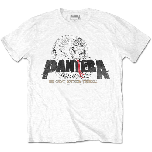Pantera Trendkill Snake White Shirt [Size: M]