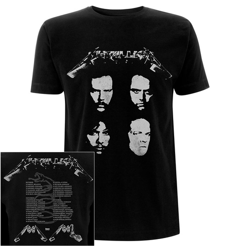 Metallica Black Album 4 Faces Shirt [Size: S]