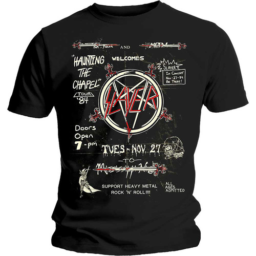 Slayer Haunting 84 Flyer Shirt [Size: S]