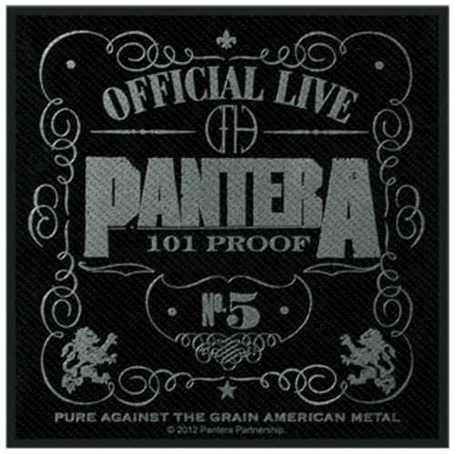 Pantera Official Live 101% Proof Patch