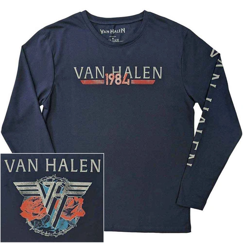Van Halen 1984 Navy Long Sleeve Shirt [Size: M]