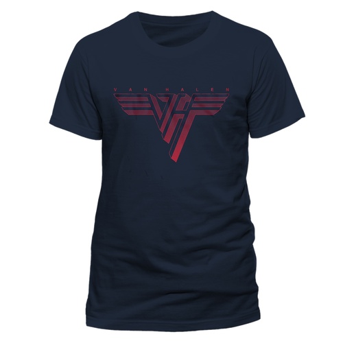 Van Halen Classic Logo Blue Shirt [Size: S]
