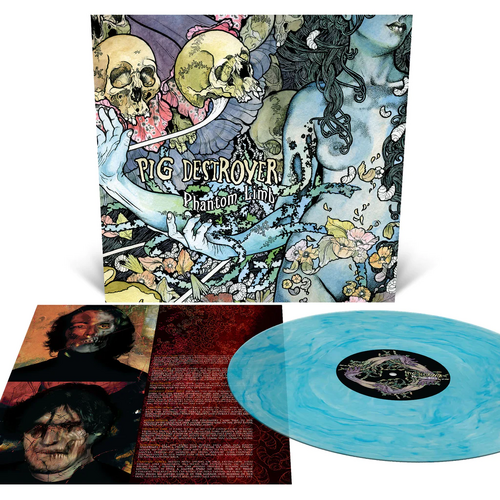 Pig Destroyer Phantom Limb Blue Marble LP Vinyl Record