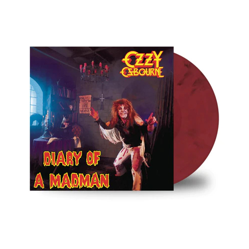 Ozzy Osbourne Diary of The Madman Vinyl LP Red  & Black Swirls