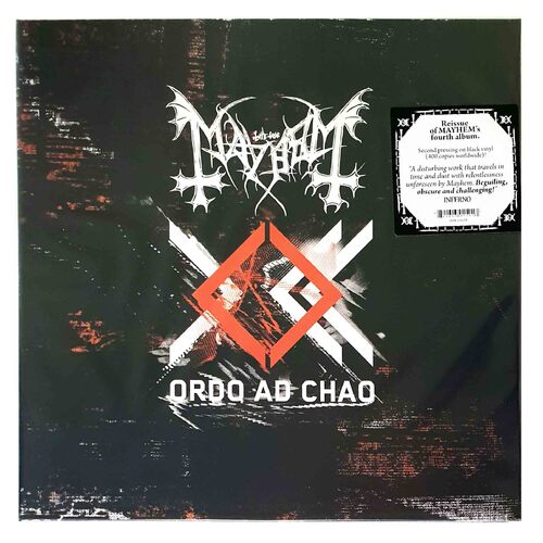  Mayhem Ordo Ad Chao Black Vinyl LP Record Limited Edition