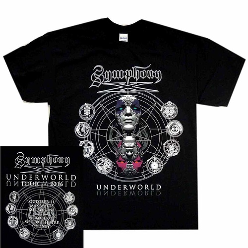 Symphony X Underworld Australian Tour Shirt Large Size