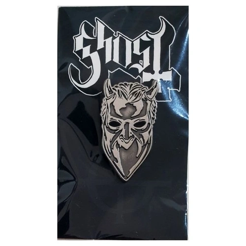 Ghost Nameless Ghoul Antique Nickel Metal Pin Badge