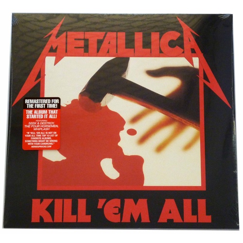 Metallica Kill Em All LP Remastered Vinyl Record