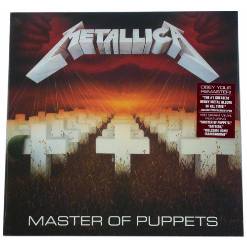 Metallica Master Of Puppets LP Remastered Vinyl 180g Record