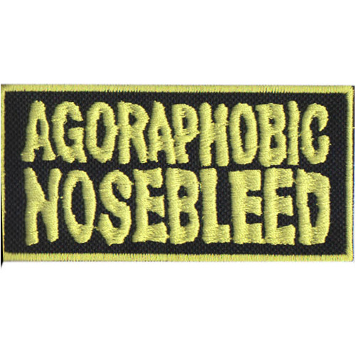 Agoraphobic Nosebleed Yellow Logo Patch
