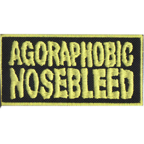 Agoraphobic Nosebleed Yellow Logo Patch